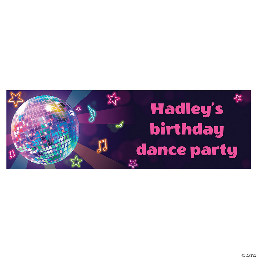 72" x 23" Retro Vibes Custom Banner - Medium Image