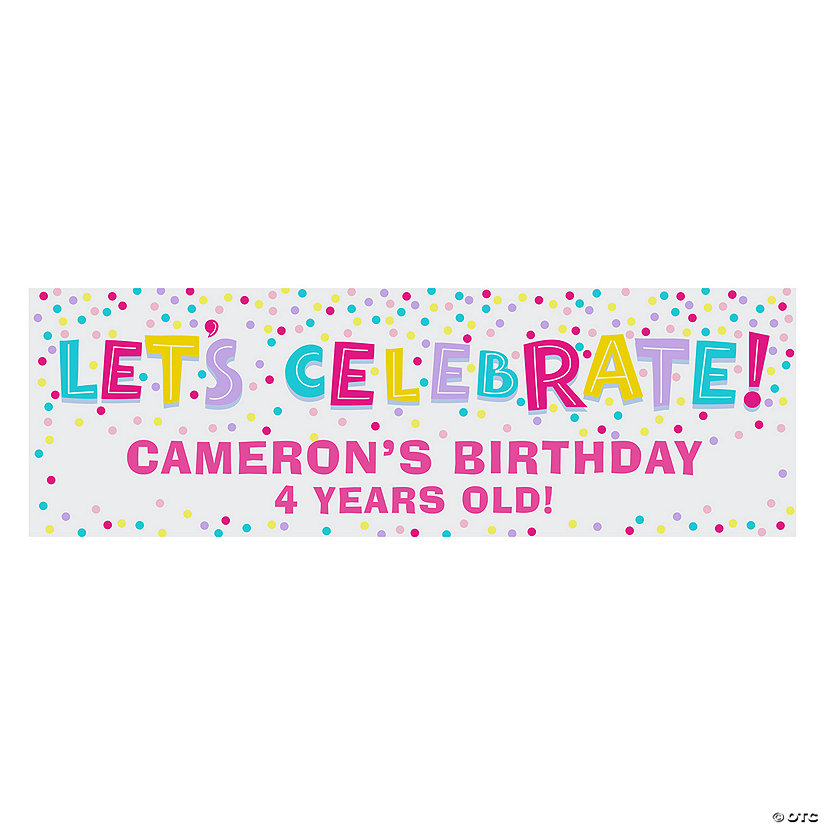 90" x 29" Sprinkle Custom Banner - Large Image