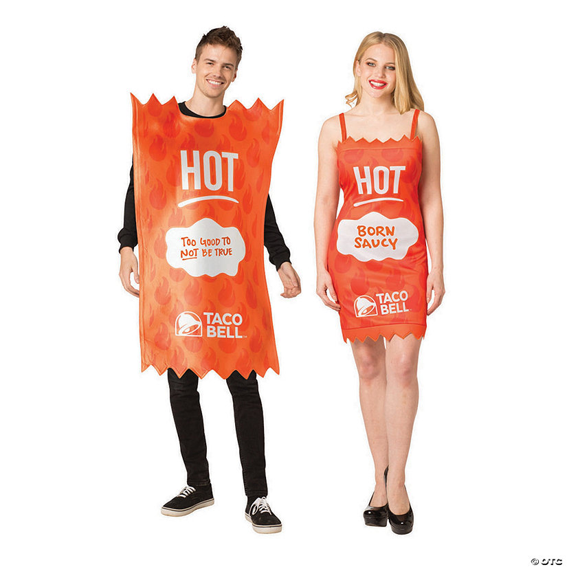 Adult&#8217;s Taco Bell&#8482; Hot Sauce Couples Costumes Image