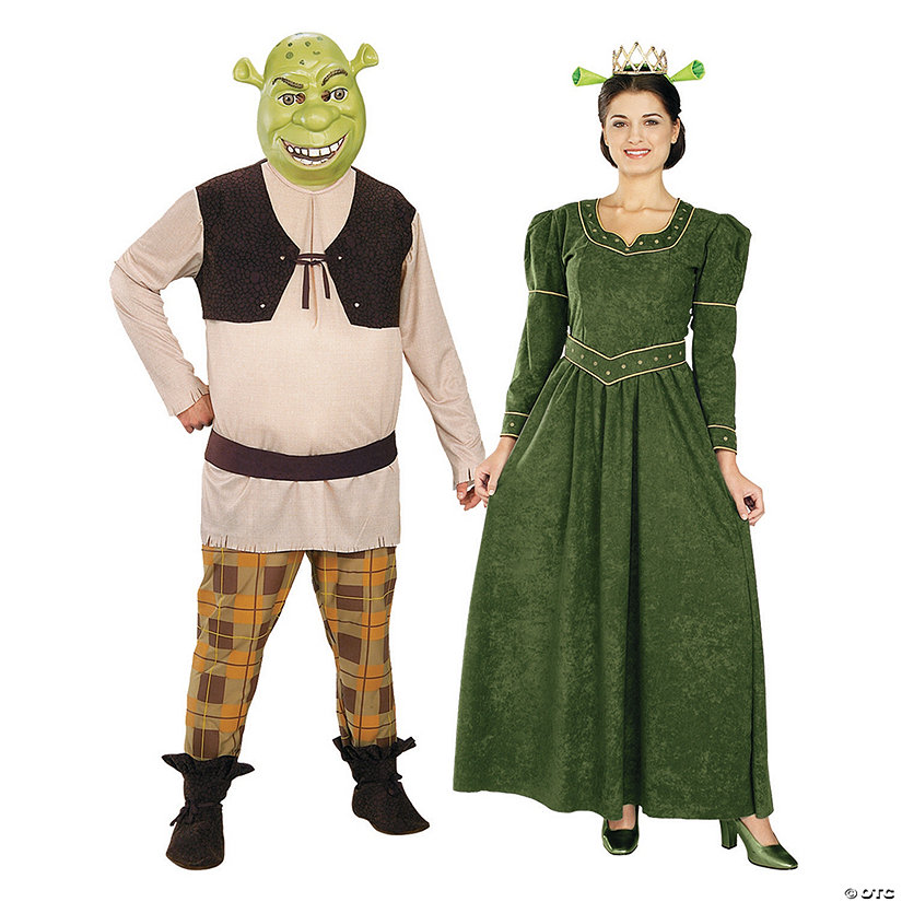 Adult&#39;s Shrek & Princess Fiona Couples Costumes Image