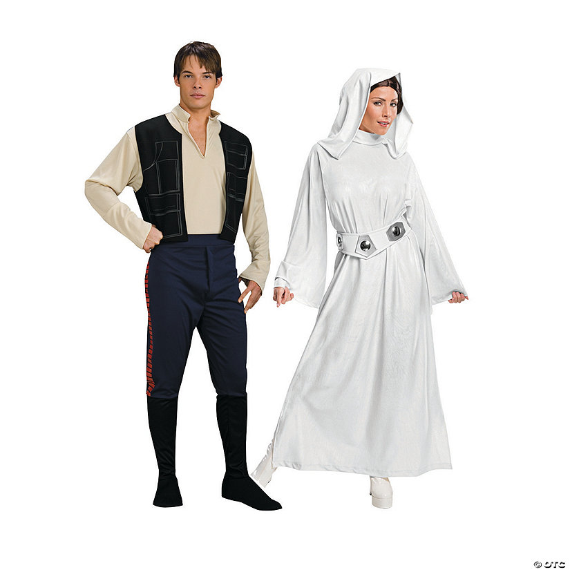Adult's Star Wars&#8482; Han Solo & Princess Leia Couples Costumes Image