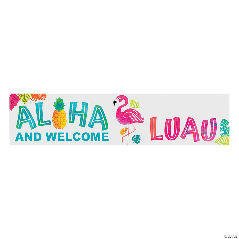 Aloha & Welcome Luau Custom Banner - Small Image Thumbnail