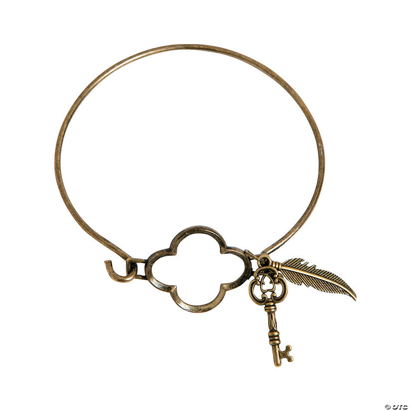 Antique Goldtone Quatrefoil Bracelet Idea. Image
