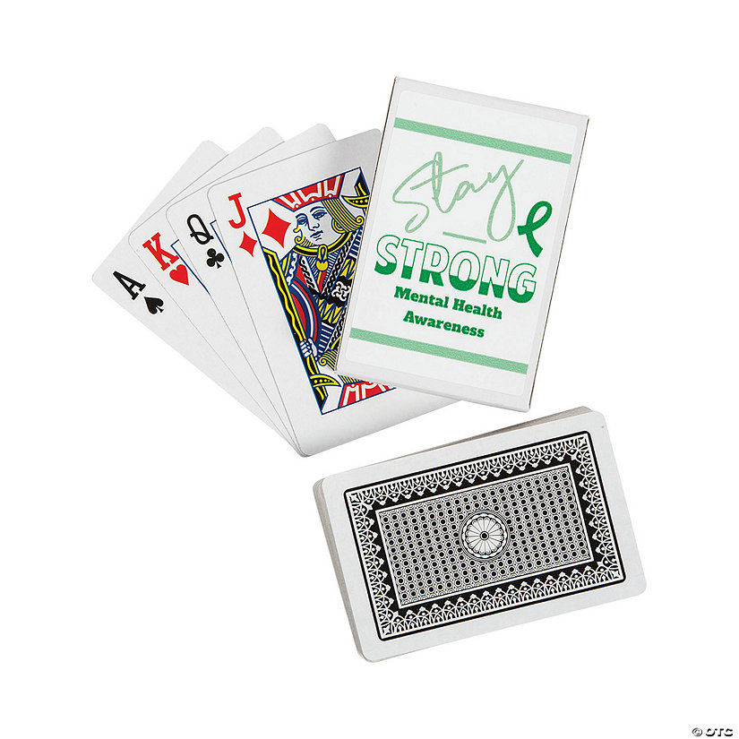 Awareness Ribbon Playing Cards with Personalized Box - 12 Pc. Image Thumbnail