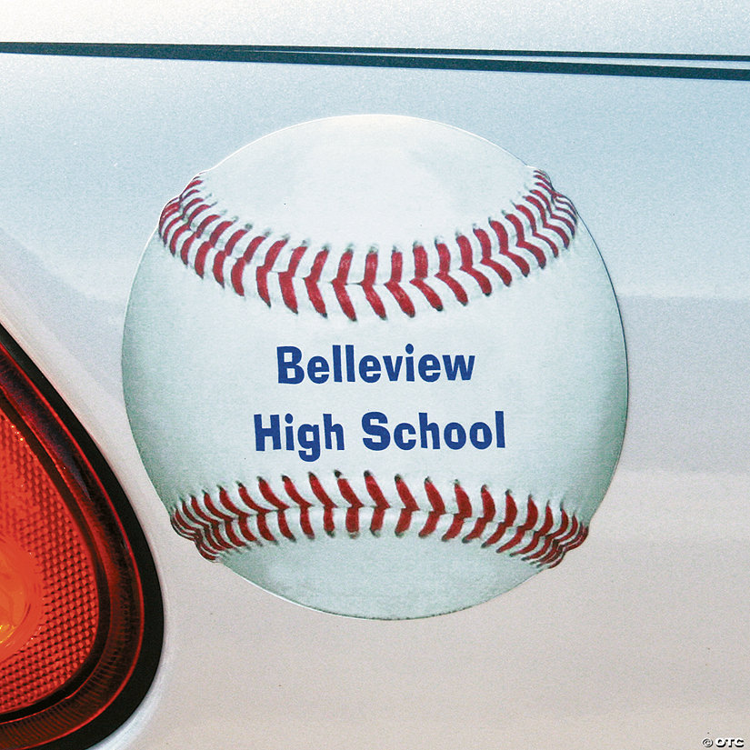 Baseball Personalized Car Magnets - 12 Pc. Image Thumbnail