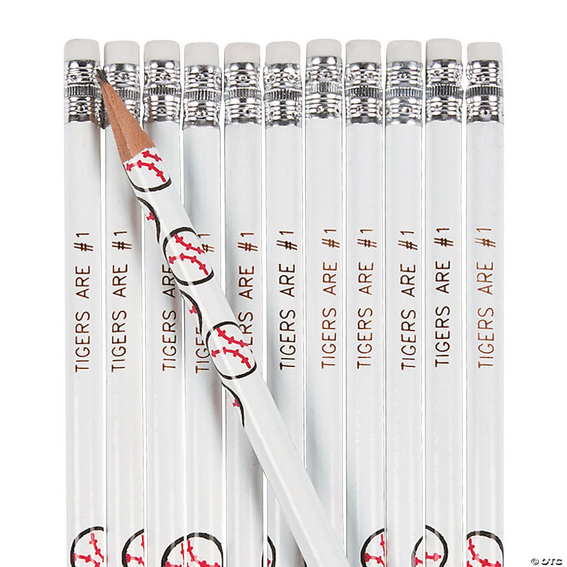 Baseball Personalized Pencils 24 Pc. Oriental Trading