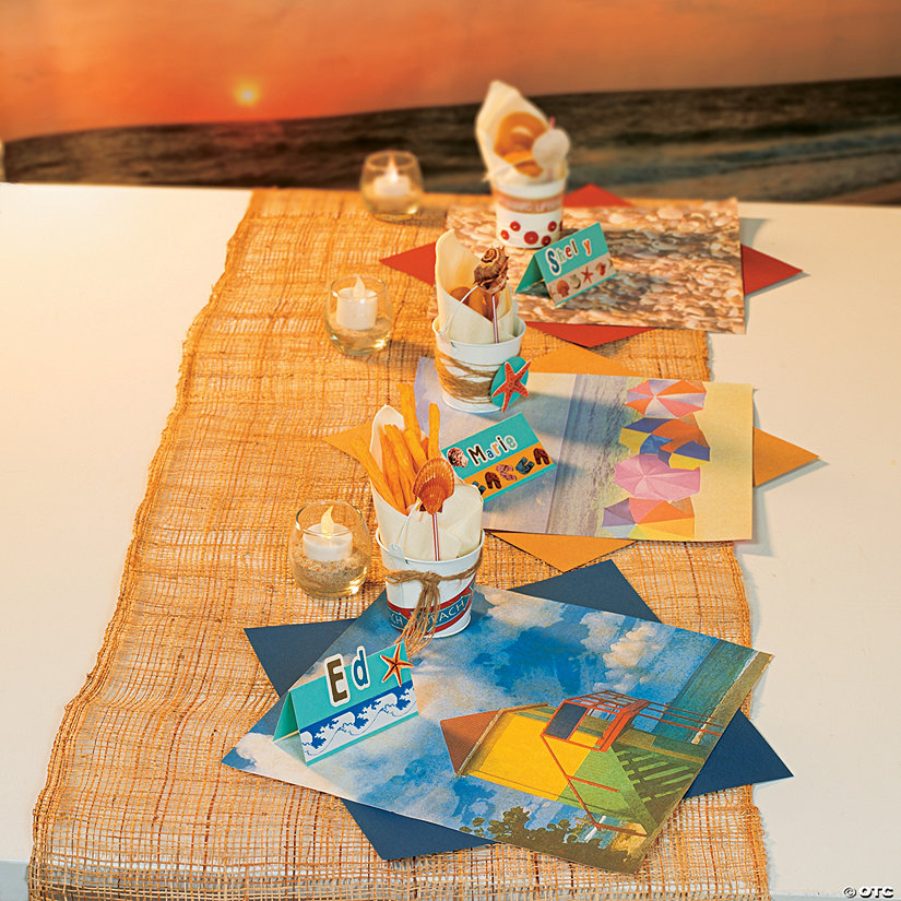Beach Scene Placemats, Pails & Place Cards Idea Image Thumbnail