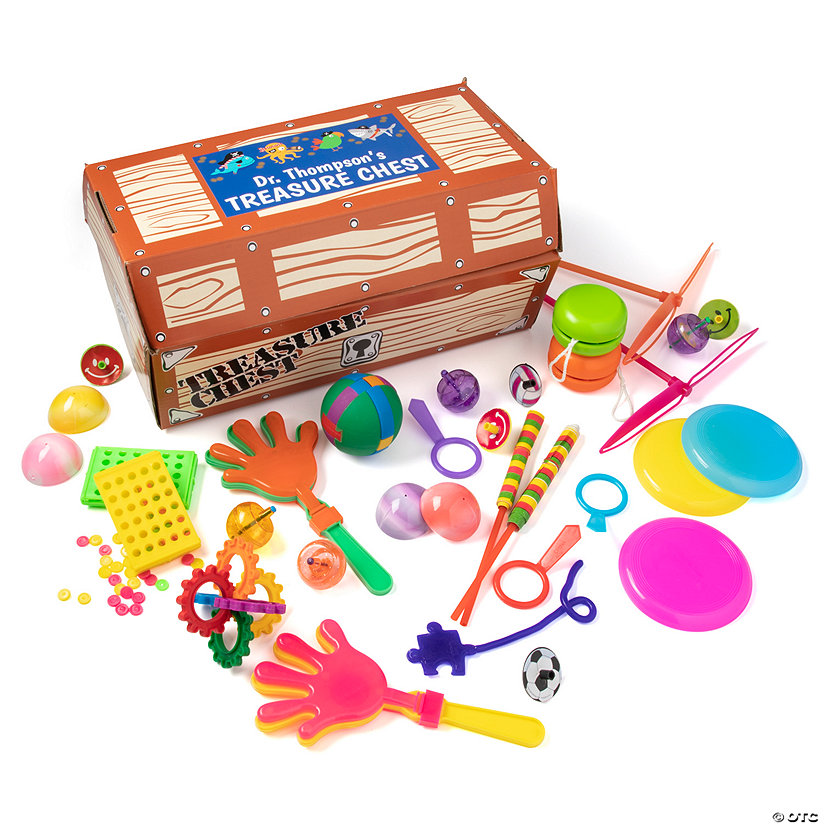 Bulk 100 Pc. Personalized Toy-Filled Treasure Chest Assortment Image Thumbnail