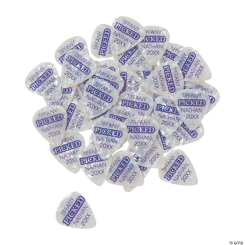 Bulk 100 Pc. Picked Personalized Guitar Picks Image
