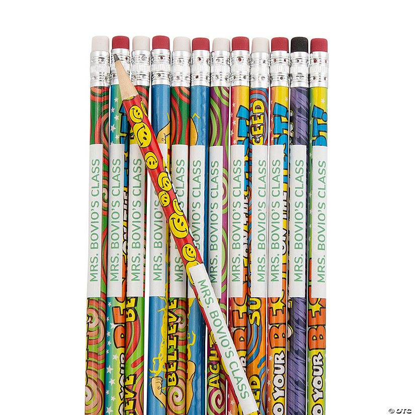 Bulk 108 Pc. Personalized Every Day Fun Pencil Assortment Image Thumbnail