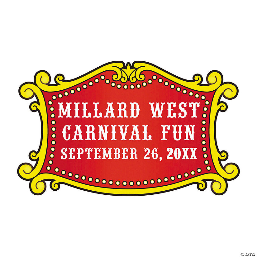 Bulk 144 Pc. Carnival Personalized Stickers Image