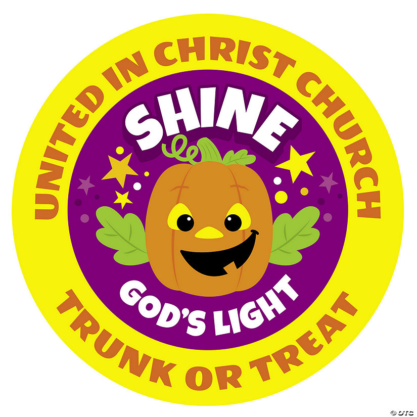 Bulk 144 Pc. Personalized Christian Pumpkin Stickers Image