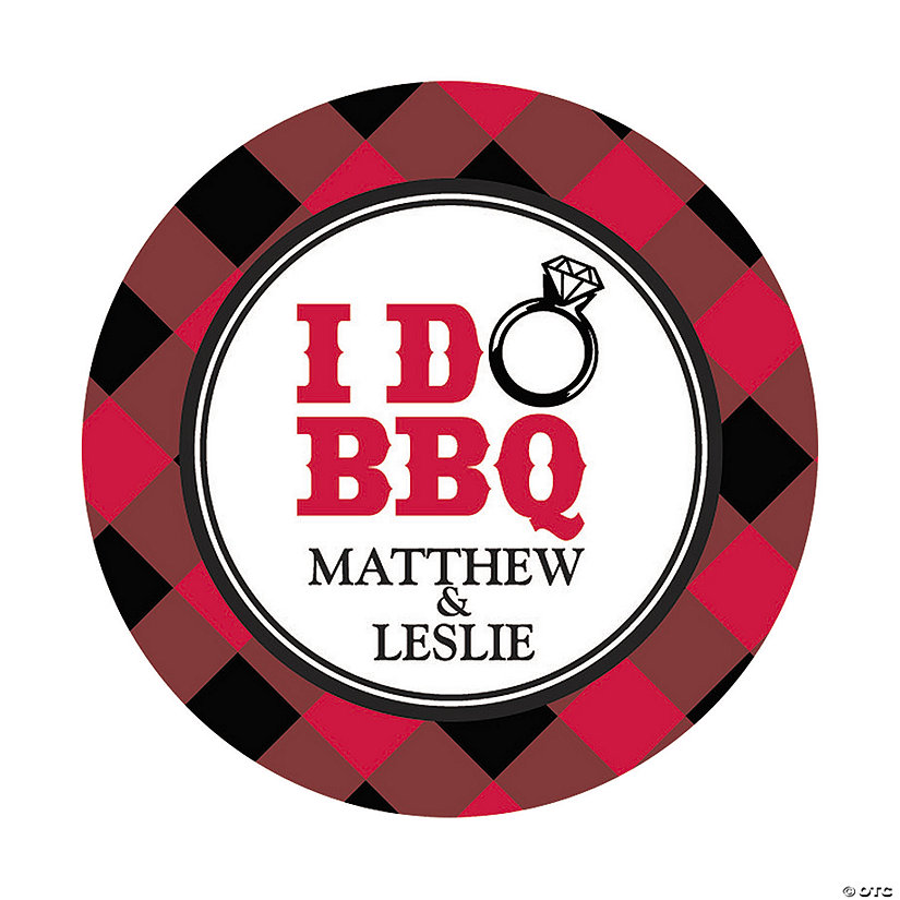 Bulk 144 Pc. Personalized I Do BBQ Favor Stickers Image
