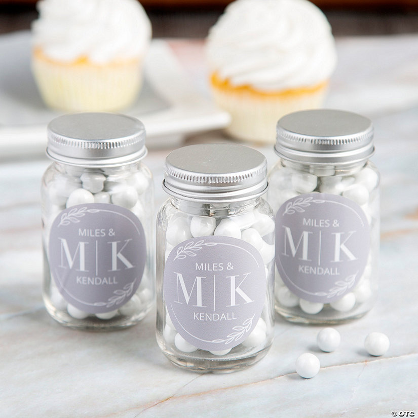 Bulk 144 Pc. Personalized Modern Names &amp; Initials Favor Stickers Image Thumbnail