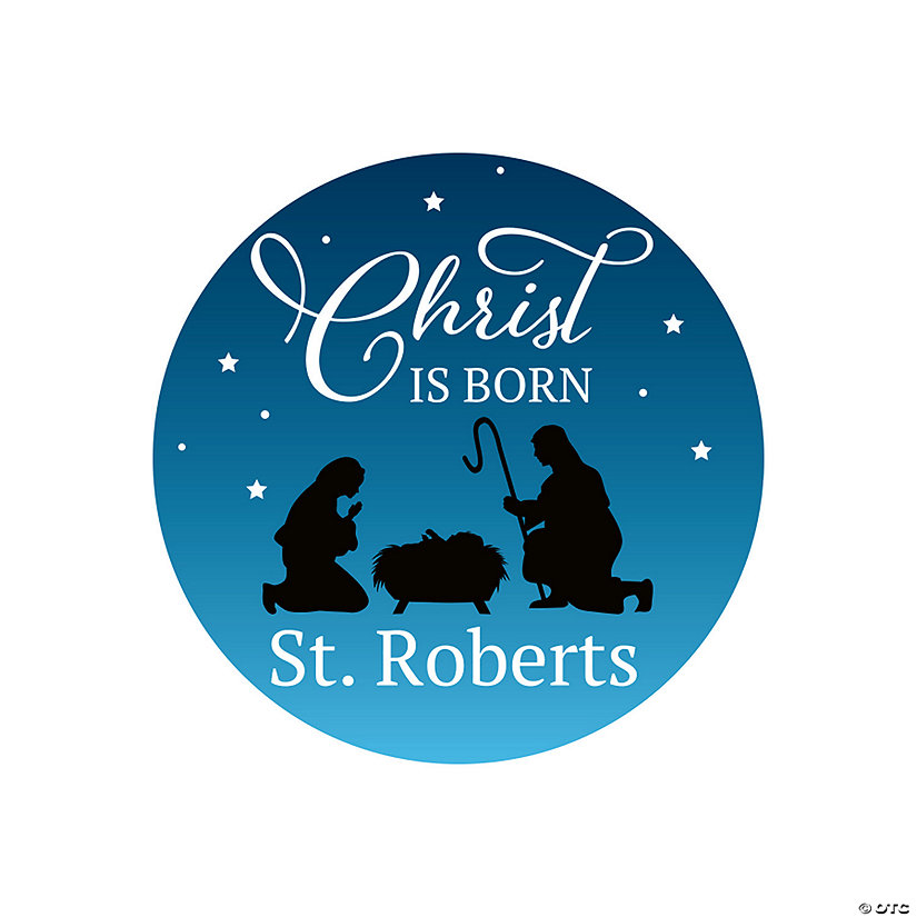 Bulk  144 Pc. Personalized Nativity Stickers Image Thumbnail
