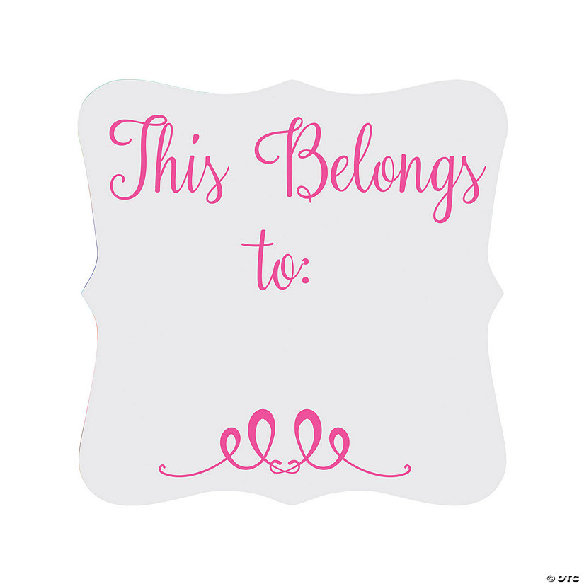 Bulk 144 Pc. Personalized Ornate Die-Cut Labels Image