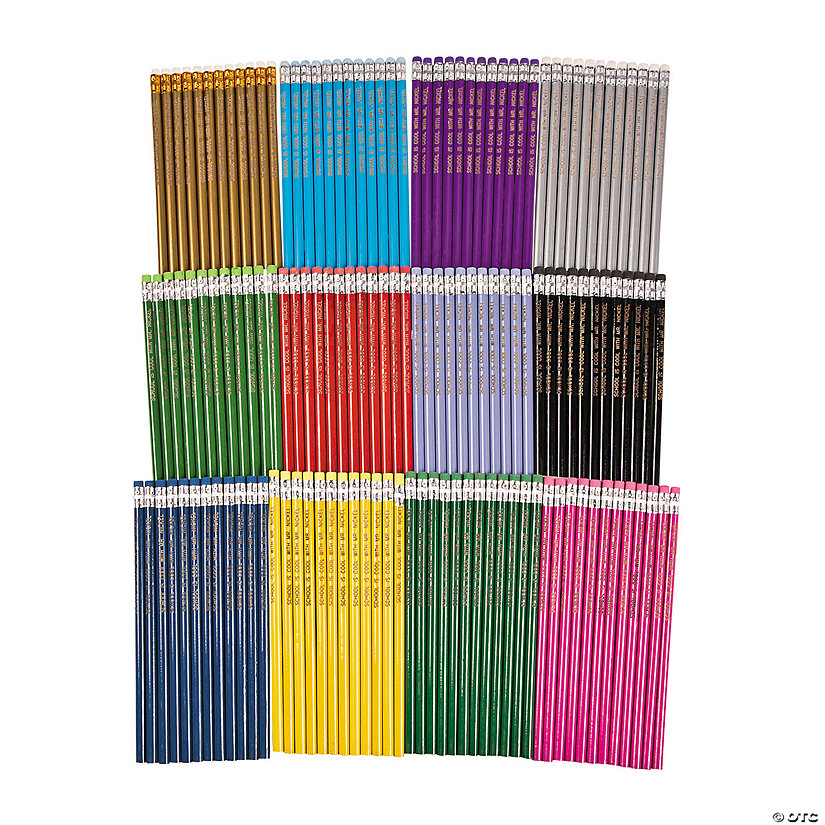 Bulk 144 Pc. Personalized Pencil Assortment Oriental Trading