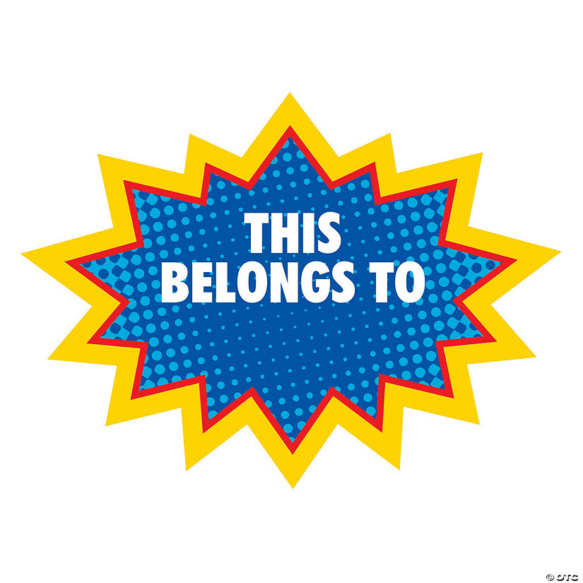 Bulk 144 Pc. Personalized Superhero Labels Image
