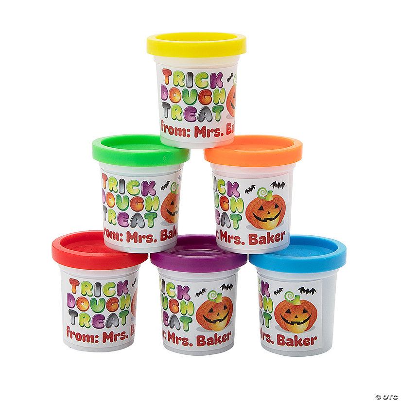 Bulk 30 Pc. Personalized Halloween Dough Handouts Image