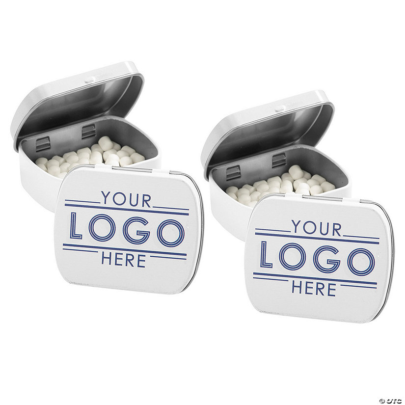 Bulk 48 Pc. Custom Full-Color Logo Mint Tins Image