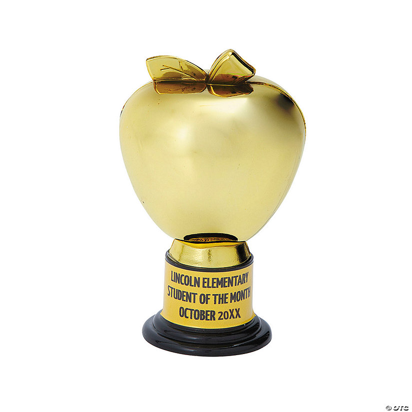 Bulk 48 Pc. Personalized Apple Trophies Oriental Trading