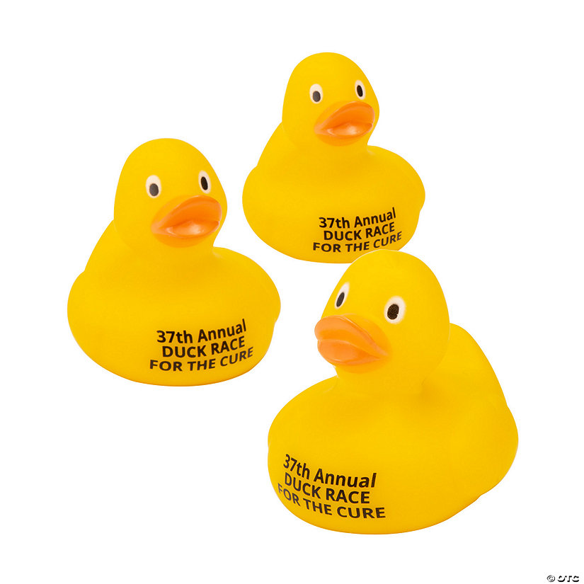 Bulk 48 Pc. Personalized Large Yellow Rubber Ducks Image Thumbnail