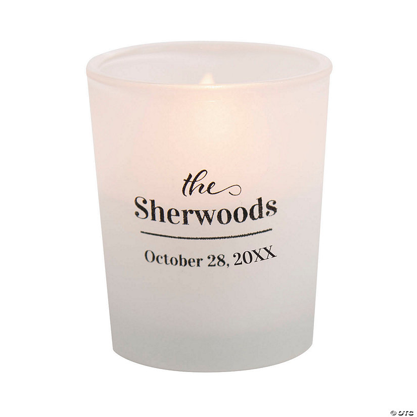 Bulk 48 Pc. Personalized Last Name Votive Candle Holders Image