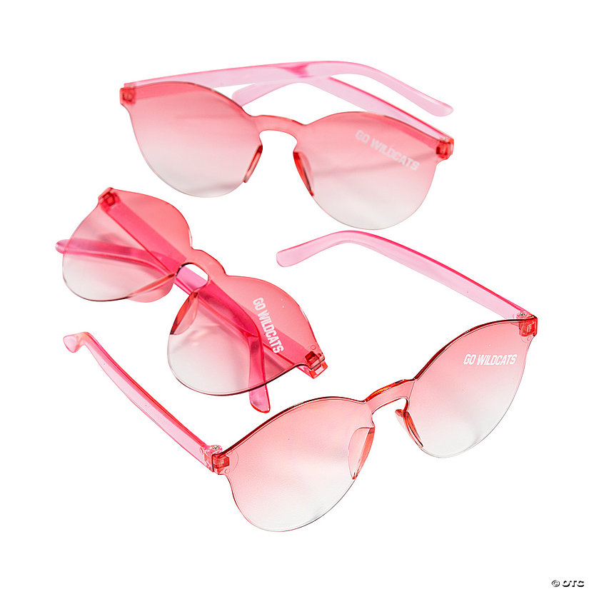 Bulk 48 Pc. Personalized Pink Rimless Sunglasses Image Thumbnail
