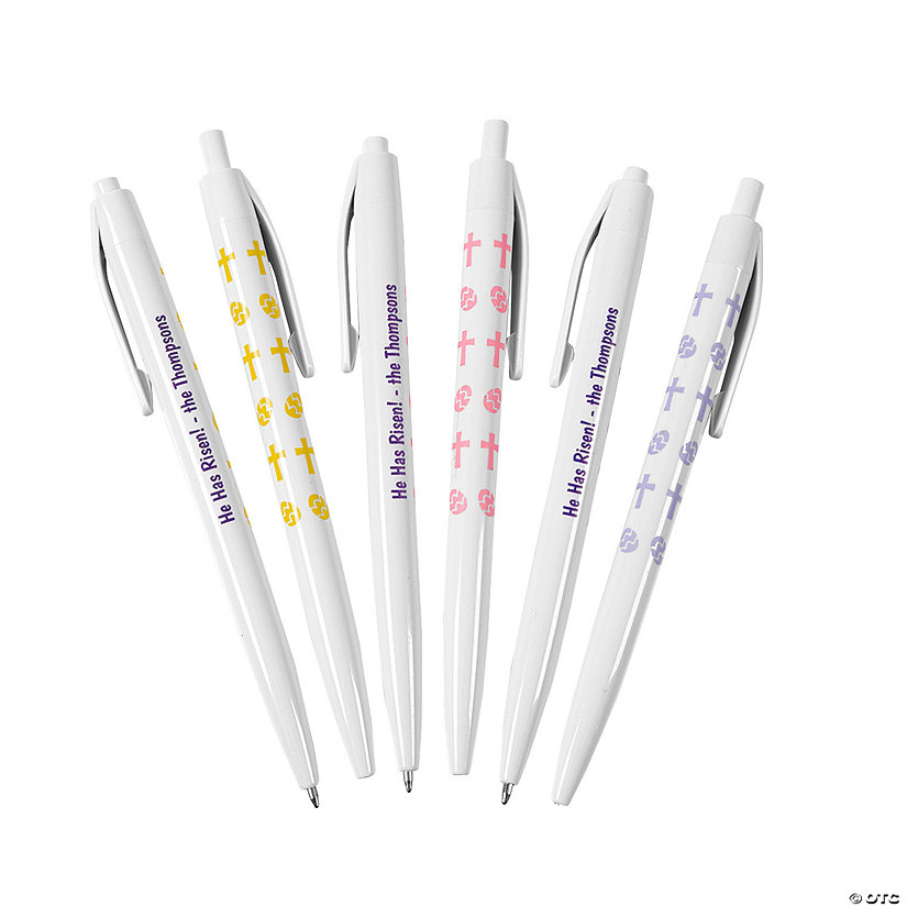 Bulk 48 Pc. Personalized Religious Easter Retractable Pens Image