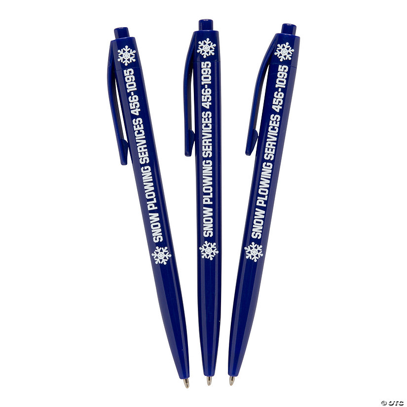 Bulk 48 Pc. Personalized Snowflake Retractable Pens Image