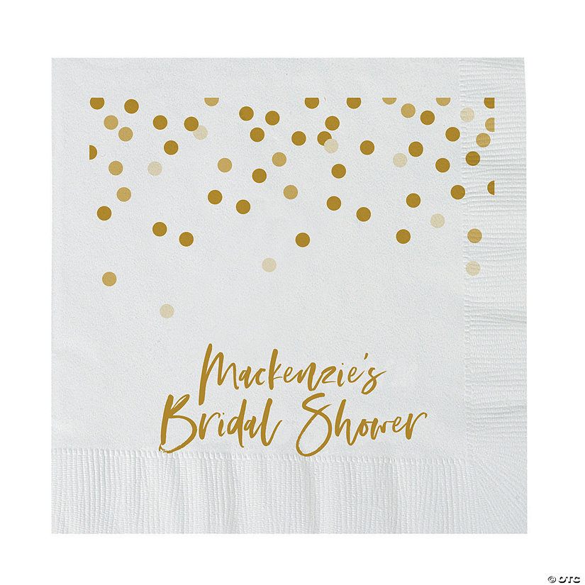 Bulk 50 Ct. Personalized Confetti Dots Luncheon Napkins Image