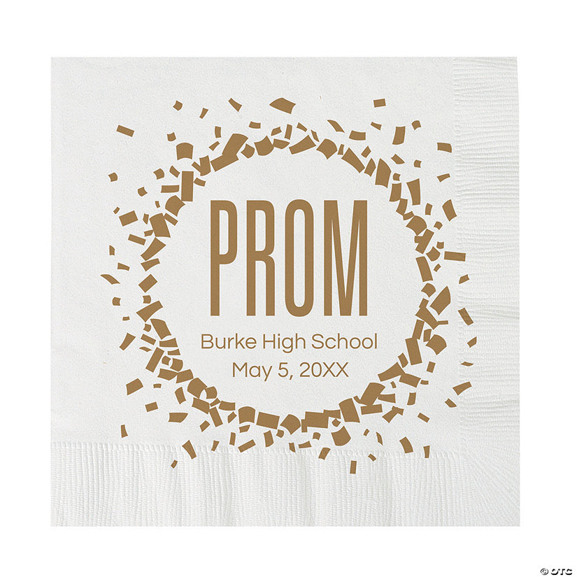 Bulk 50 Ct. Personalized Prom Luncheon Napkins Image