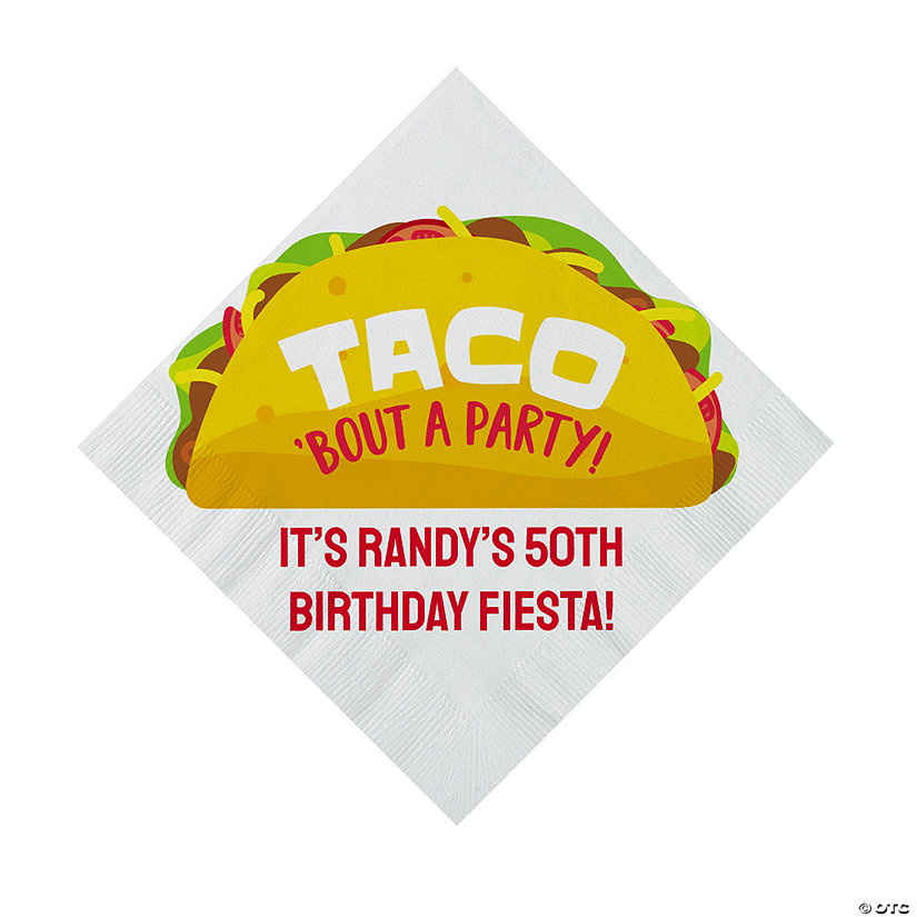 Bulk 50 Ct. Personalized Taco Bout Luncheon Napkins Image