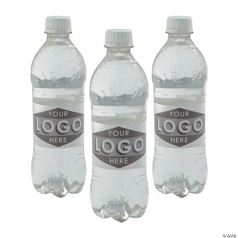 Bulk  50 Pc. Custom Full-Color Logo Water Bottle Labels Image Thumbnail
