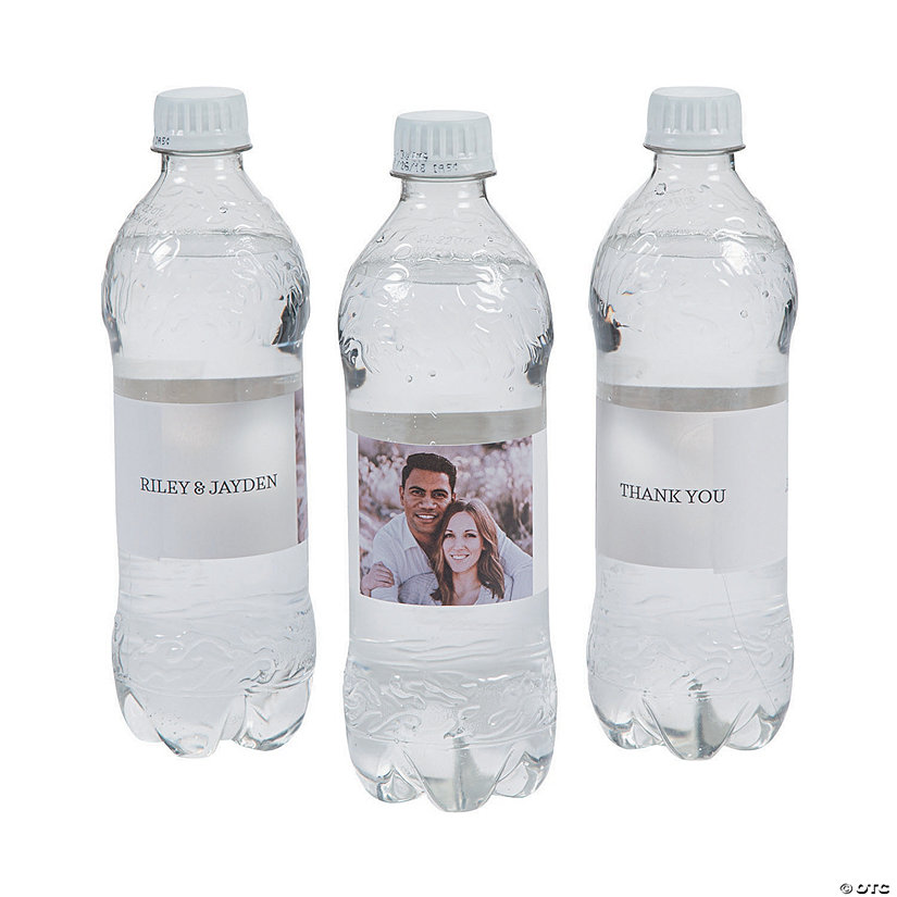 Bulk 50 Pc. Custom Photo Classic Water Bottle Labels Oriental Trading