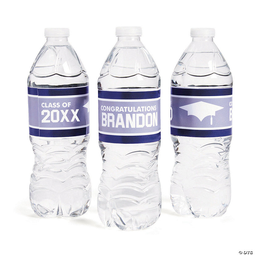Bulk 50 Pc. Personalized Class of Water Bottle Labels Image Thumbnail