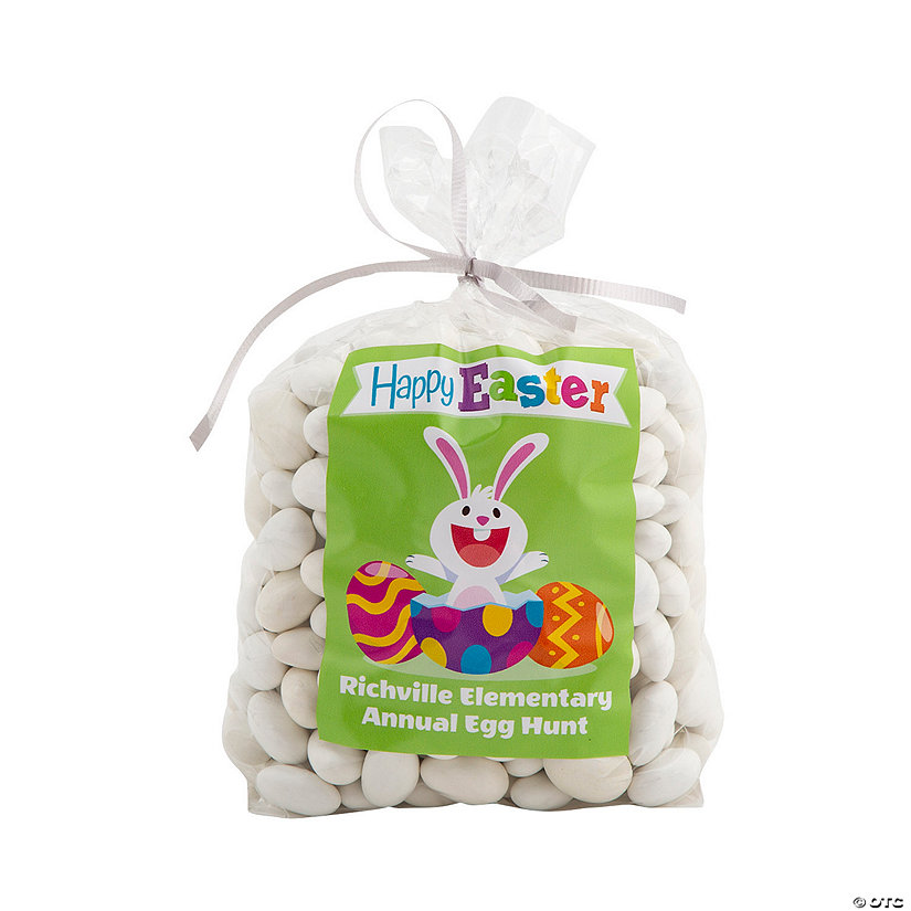 Bulk 50 Pc. Personalized Happy Easter Cellophane Bags Image Thumbnail