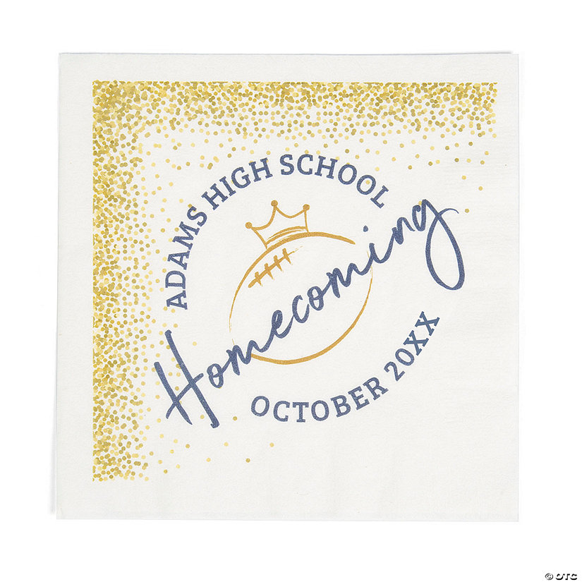 Bulk 50 Pc. Personalized Homecoming Paper Luncheon Napkins Image Thumbnail