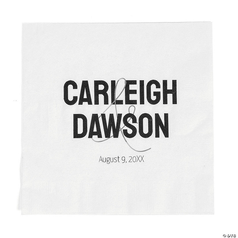 Bulk 50 Pc. Personalized Modern First Names Luncheon Napkins Image