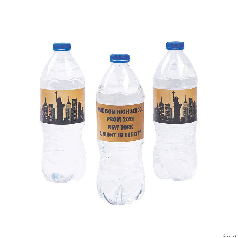 Bulk 50 Pc. Personalized New York City Water Bottle Labels Image