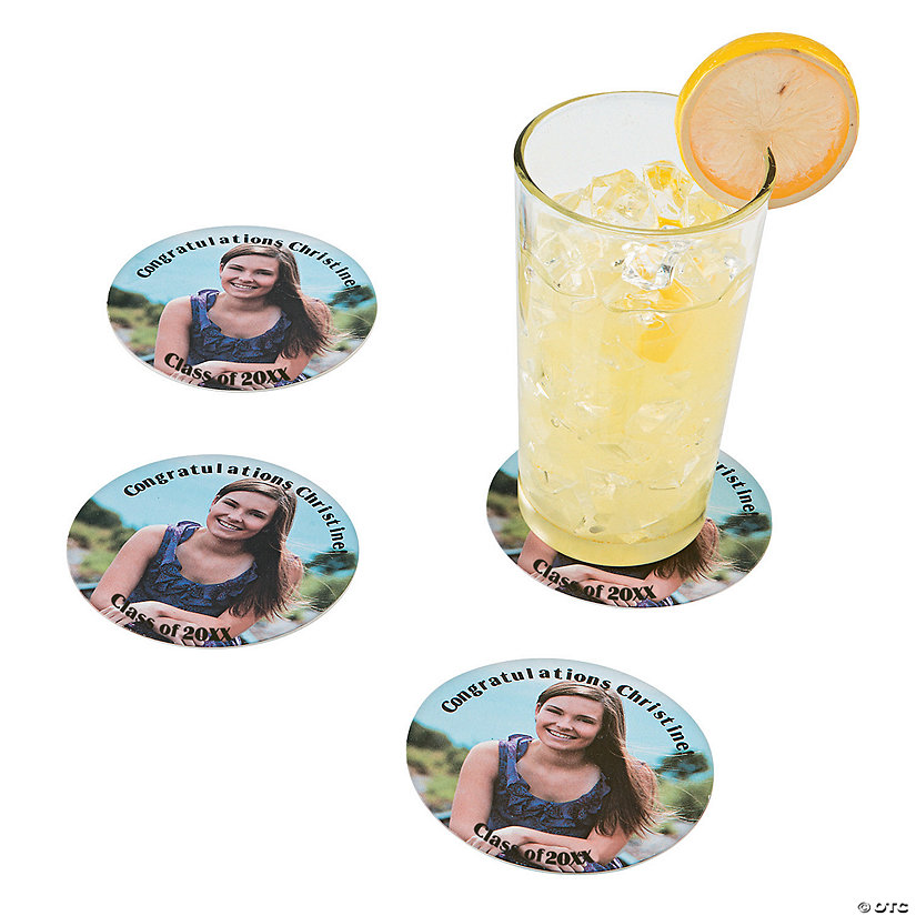 Bulk 50 Pc. Personalized Photo Coasters Oriental Trading