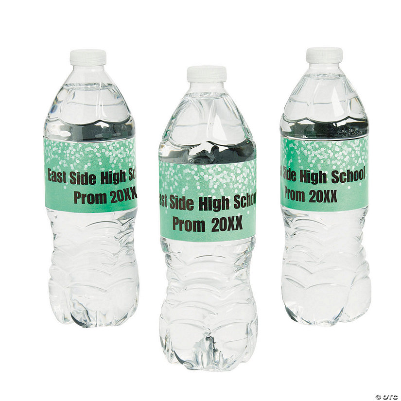 Bulk 50 Pc. Personalized Prom Water Bottle Labels Image
