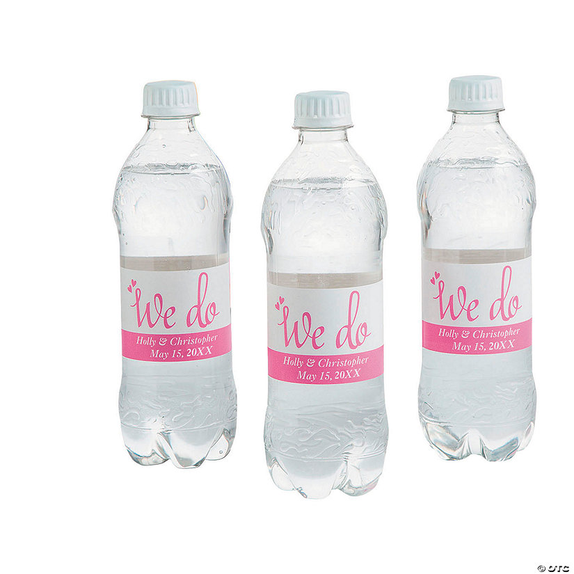 Bulk 50 Pc. Personalized We Do Water Bottle Labels Image Thumbnail