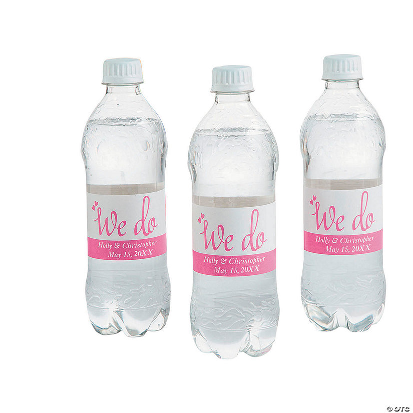 Bulk 50 Pc. Personalized We Do Water Bottle Labels Image