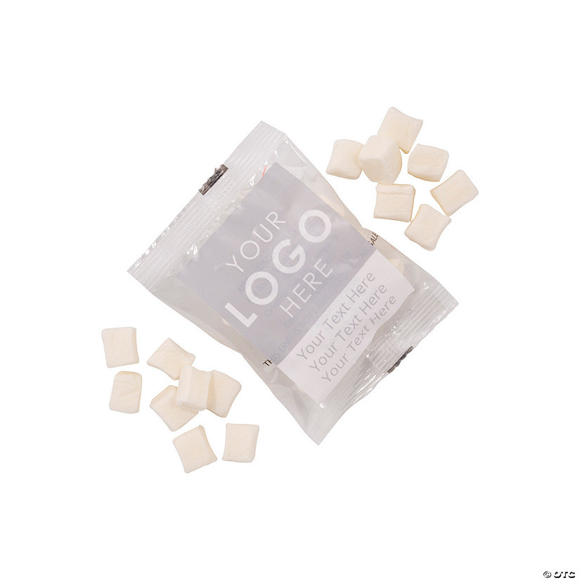 Bulk 57 Pc. Personalized Logo &amp; Text Marshmallow Packs Image