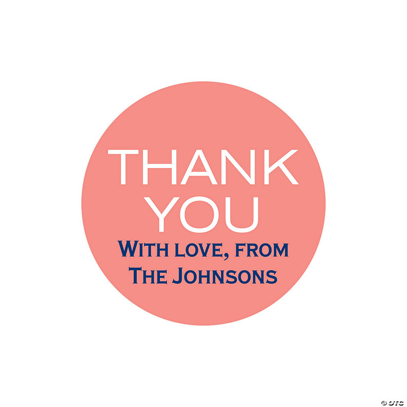 Bulk 80 Pc. Personalized Thank You Stickers Image