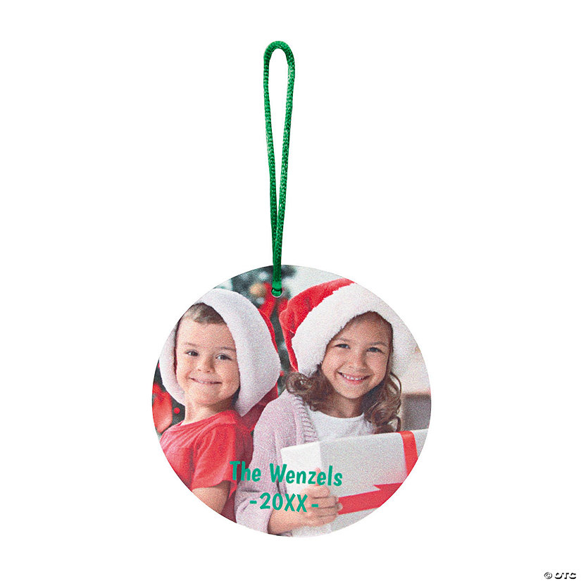 Bulk Custom Photo Paper Christmas Ornaments - 50 Pc. Image