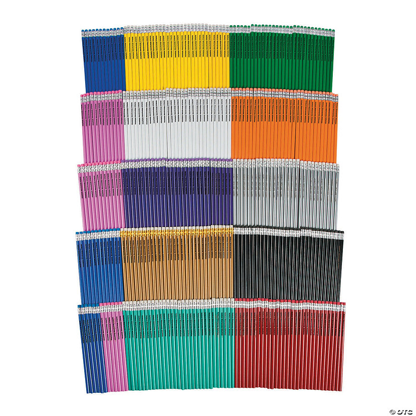 Bulk Personalized Pencil Assortment 288 Pc. Oriental Trading