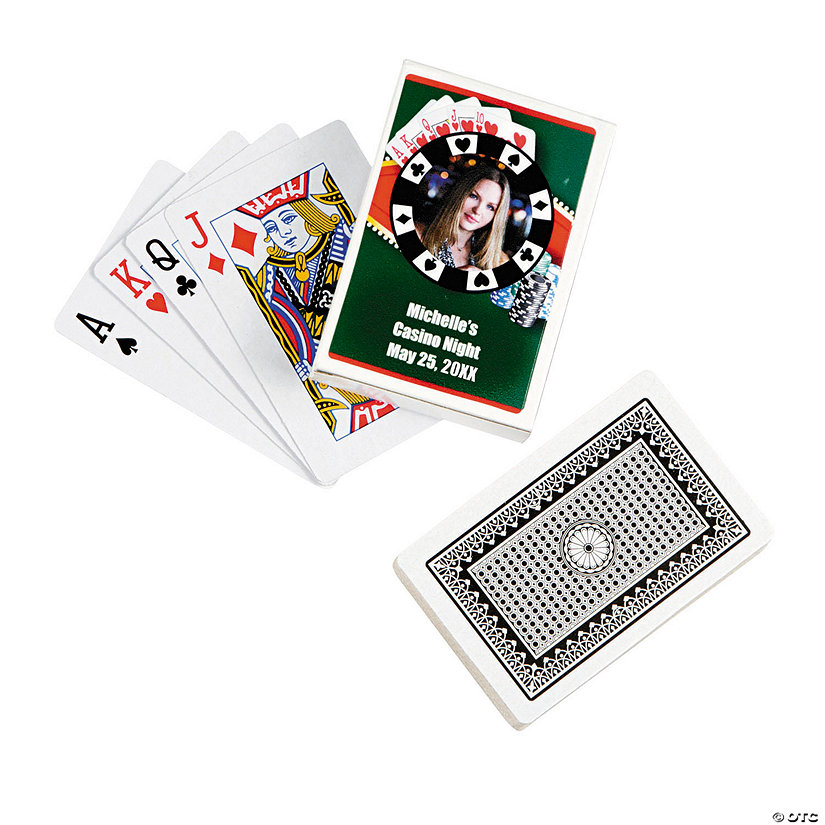 Casino Playing Cards with Custom Photo Box - 12 Pc. Image Thumbnail