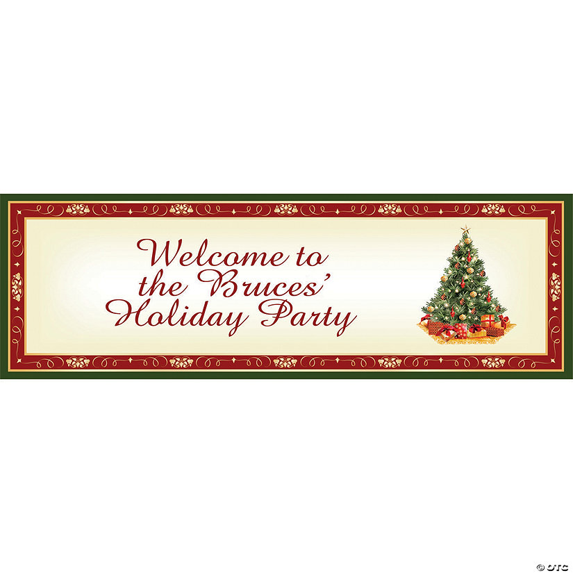 Christmas Tree Holiday Custom Banner - Small Image Thumbnail